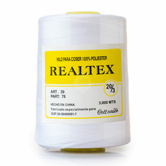 Hilo de Polieste para Jean Marca Realtex 20/3 x 3000 Metros - CASA JORGE