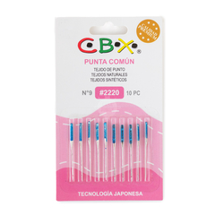 Agujas Cbx 2220 Maquina Familiar Recta Punta Comun X Paquete