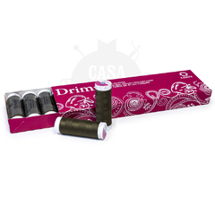 Hilo De Poliester Drima N126 10 Bobinas De 91,4 Metros C/u Blanco o Negro - comprar online