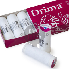 Hilo De Poliester Drima N126 10 Bobinas De 91,4 Metros C/u Blanco o Negro