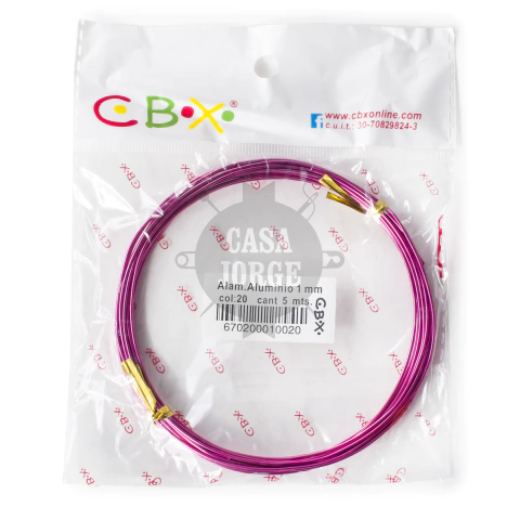 Alambre De Aluminio Cbx 1mm X 5 Metros Artesanías Floral