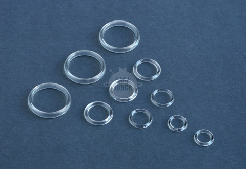 Argolla Corpiño Plástica Transparente A6t 6mm X 500 Unidades