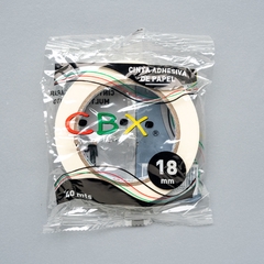 Cinta De Papel Enmascarar Marca Cbx De 18mm X 40 Metros