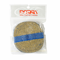 Cinta Hilera Poliester con Lurex Marca Dorsa 20 mm x 10 Mts - comprar online