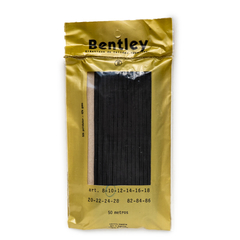 Elástico Liso Marca Bentley Art 10 De 4mm X 50 Metros Negro