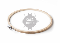 Bastidor De Bambú Para Bordar Con Tornillo TK De 18 Cm