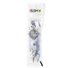 Broches Cocodrilo Plástico Con Tira Marca Cbx X 12 Unidades - comprar online