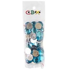 Gema Acrilica Cbx Para Coser Redonda 18mm X 50 Unidades