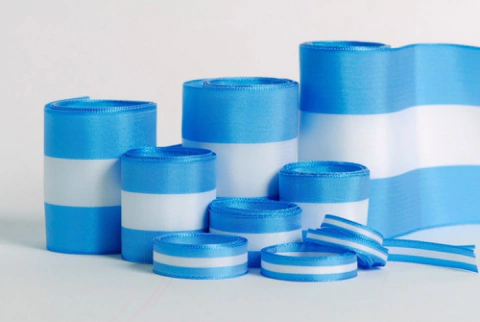 Cinta Bandera Argentina N° 22 De 70mm X 100 Metros + Calidad