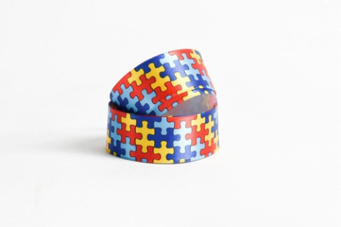 Cinta Fantasía Conciencia Tea 23mm Cordón De Oro X 10 Mts