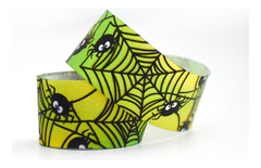 Cinta Halloween Cordon De Oro Spider 40mm X 10 Metros