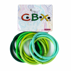 Pack Gomitas Para Cabello Cbx Poliester 12 Paquetes X10 Unid - CASA JORGE