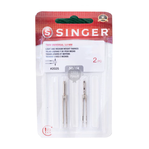 Agujas Singer Para Maquina Familiar 2025 Doble Punta X 2 Uni