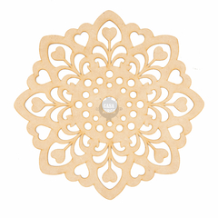 Mandalas Calados En Fibrofacil Mdf De 15 Cm De Diámetro