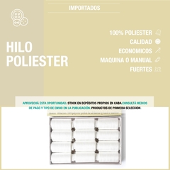 Hilos Poliester TK 12 Bobinas de 350 Metros - comprar online