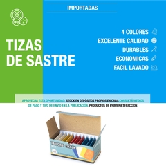 Tizas Modista Chica TK x 10 Unidaddes Colores Surtidos - CASA JORGE