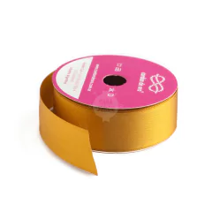 Imagen de Cinta Raso N 5 De 25mm Cordón De Oro X 10 Mts