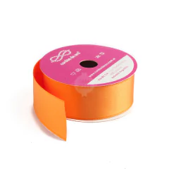 Cinta Raso N 5 De 25mm Cordón De Oro X 10 Mts
