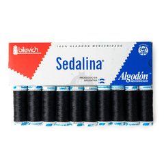 Hilo Sedalina De Algodón Caja x 10 Bobinas 90 Metros c/u Colores Clásicos - comprar online