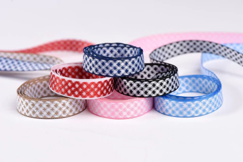 Cinta Fantasía Rombos 12mm Cordón De Oro X 10 Metros