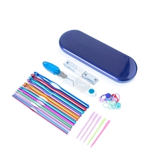 Set Agujas Tejer Crochet Tejido Bordado + Estuche de Regalo - tienda online