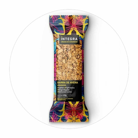 BARRA INTEGRA BANANA NUEZ 40gr - comprar online