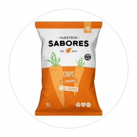NUESTROS SABORES CHIPS DE ZANAHORIA - comprar online