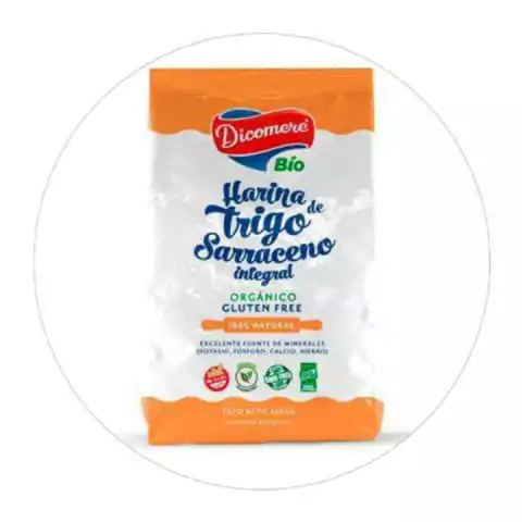 Harina de Trigo Sarraceno Integral Organico Dicomere 450 Gr - comprar online
