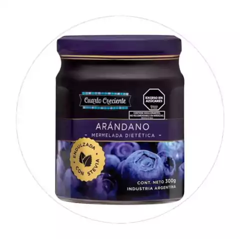 Mermelada Arandanos Con Stevia Cuarto Creciente 300 Gr - comprar online