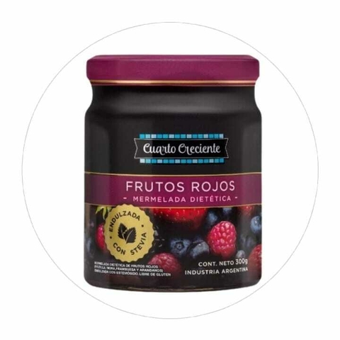 Mermelada Frutos Rojos Con Stevia Cuarto Creciente 300 Gr - comprar online