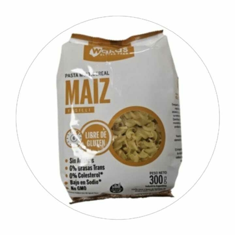Pasta Multicereal con Maiz Fusilli Wakas 300 Gr - comprar online