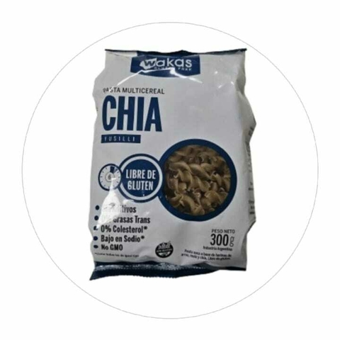 Pasta Multicereal con Chia Fusilli Wakas 300 Gr - comprar online