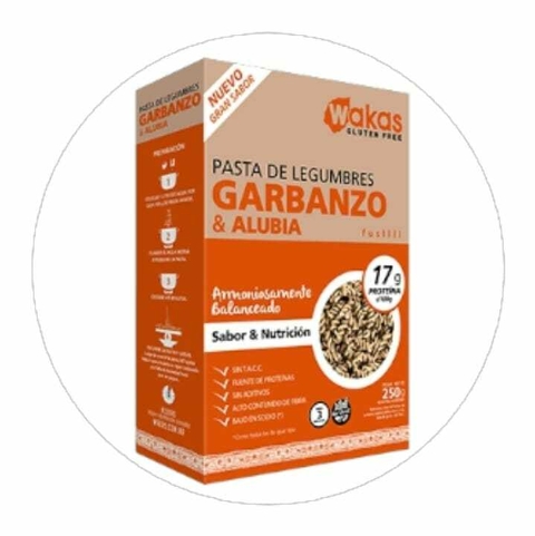 Pasta de Legumbres Proteica Garbanzos y Alubia Wakas 250 Gr - comprar online