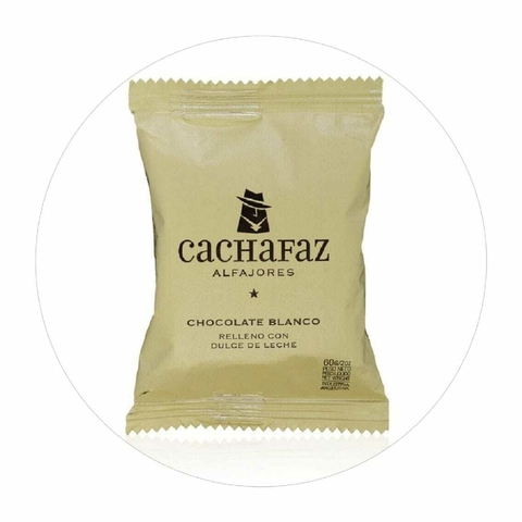 Alfajor Chocolate Blanco Cachafaz 60 Gr - comprar online