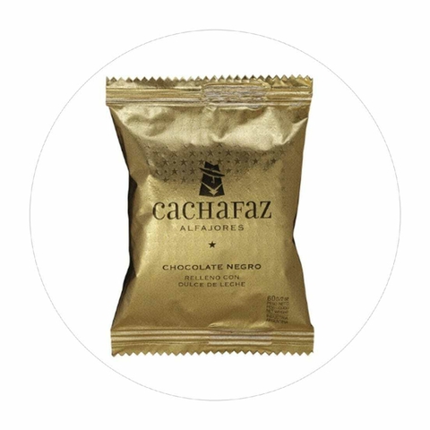 Alfajor Chocolate Negro Cachafaz 60 Gr - comprar online