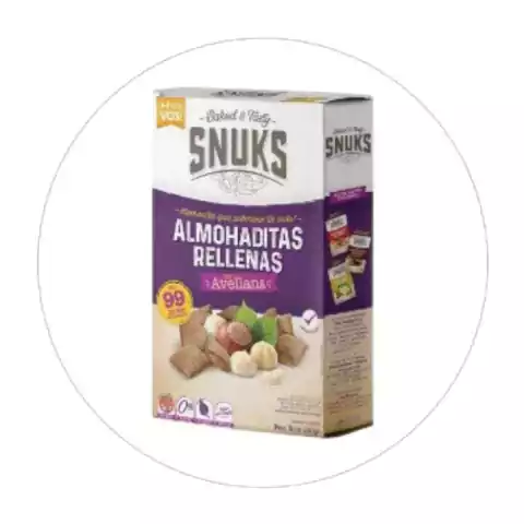 Almohaditas Rellenas Avellana Sin Tacc Snuks 240 Gr - comprar online