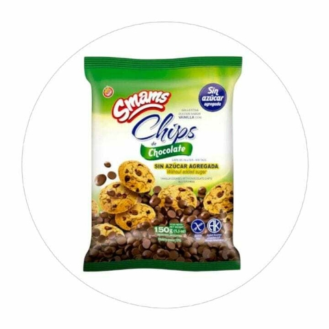 Chips de Chocolate Sin Azucar Sin Tacc Smams 150 Gr - comprar online