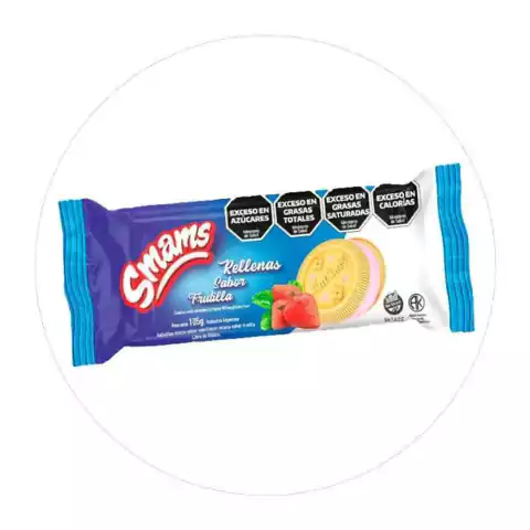 Galletitas Rellenas Frutilla Sin Tacc Smams 105 Gr - comprar online