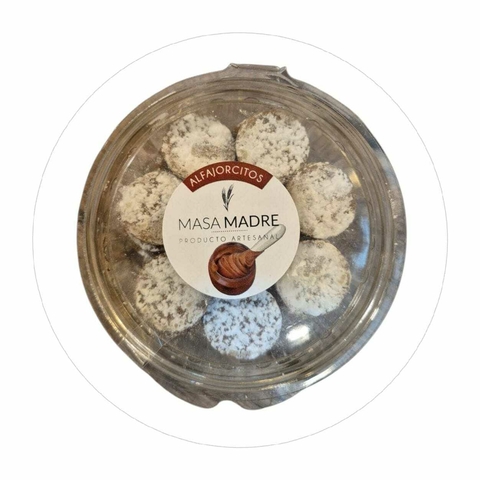 Alfajorcitos con azucar impalpable chocolate 210gr Masa madre - comprar online