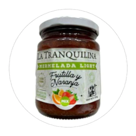 Mermelada Sin Azucar Frutilla Naranja La Tranquilina 330 Gr - comprar online