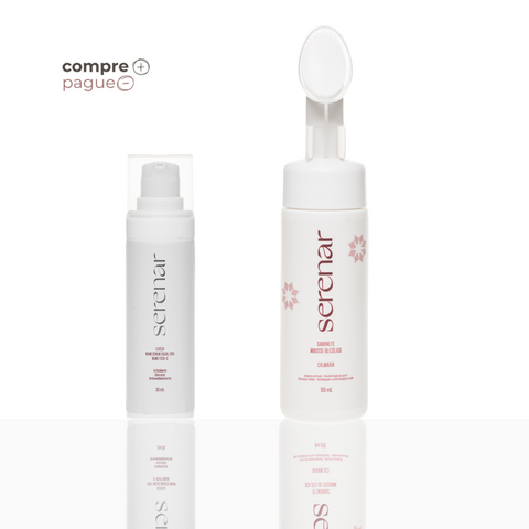 Sabonete Mousse Glicólico + Sérum de Vitamina C