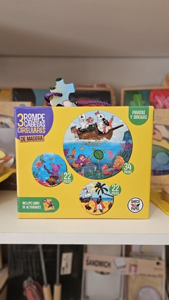 ROMPECABEZAS CIRCULAR - PIRATAS Y SIRENAS - comprar online