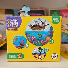 ROMPECABEZAS CIRCULAR - PIRATAS Y SIRENAS