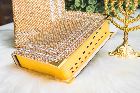 Bíblia com harpa e índice na lateral - letra Hiper Gigante