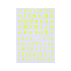 Stickers Letras Goticas - LdpNails