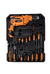 KIT DE HERRAMIENTAS Y TALADRO PERCUTOR 107 PIEZAS