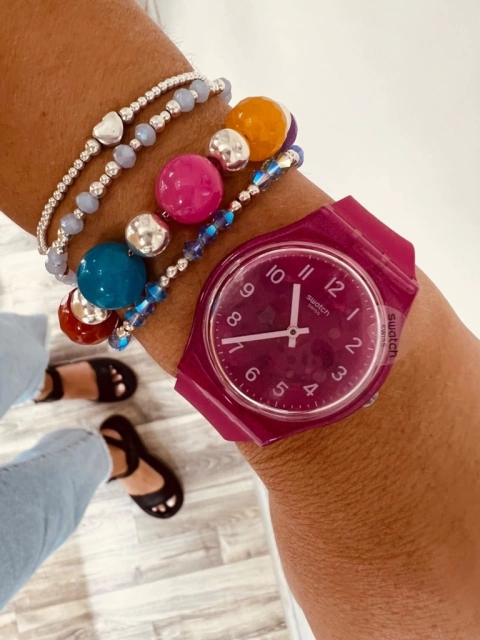 RELOJ SWATCH BLURRY PINK