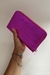 Billetera STAR FUCSIA CROCCO METALIZADA