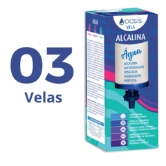 Caixa com 3 unid. - Vela Alcalina com Magnésio - Oasis - comprar online