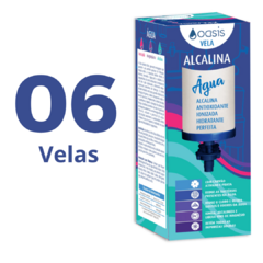 Caixa com 6 unid. - Vela Alcalina com Magnésio - Oasis - comprar online